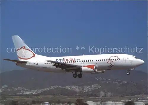 Flugzeuge Zivil Bmi Baby B 737 36N G OJTW c n 28558 Kat. Airplanes Avions