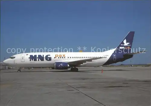 Flugzeuge Zivil MNG PAX B 737 448 TC MNH c n 24773 Kat. Airplanes Avions