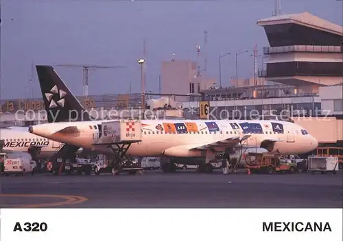 Flugzeuge Zivil Mexicana A320 Kat. Airplanes Avions