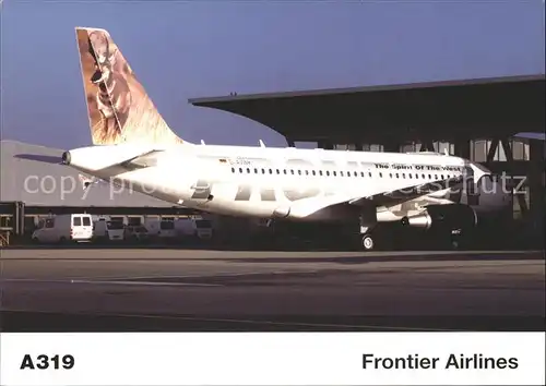 Flugzeuge Zivil Frontier Airlines A319 Kat. Airplanes Avions