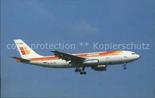 Flugzeuge Zivil Iberia Airbus Industrie A300B4 120 EC DNQ  Kat. Airplanes Avions