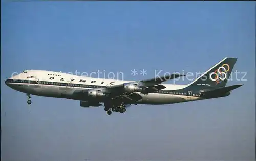 Flugzeuge Zivil Olympic Airways Boeing 747 284B SX OAA  Kat. Airplanes Avions