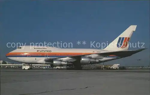 Flugzeuge Zivil United Airlines Boeing 747 SP 21 N143UA  Kat. Airplanes Avions