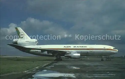 Flugzeuge Zivil Air Zaire Douglas DC 10 30 F OGQC  Kat. Airplanes Avions