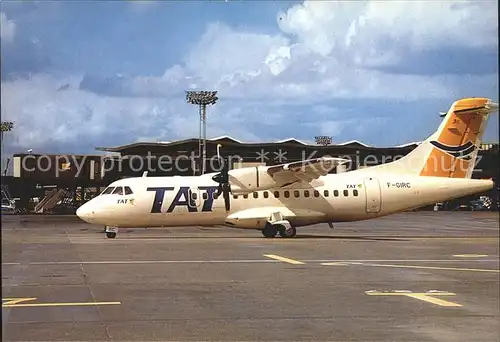 Flugzeuge Zivil T.A.T. ATR 42 F GIRC  Kat. Airplanes Avions