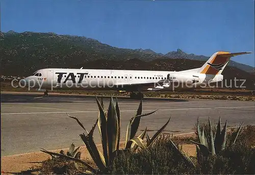 Flugzeuge Zivil T.A.T. Fokker 100 F GIOA  Kat. Airplanes Avions