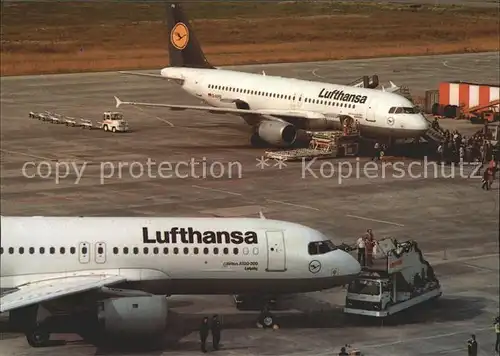 Lufthansa Airbus A320 Airbustaufe Leipzig  Kat. Flug