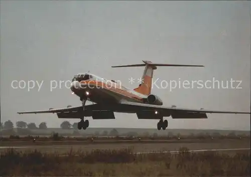 Flugzeuge Zivil Interflug Tupolev TU 134A Kat. Airplanes Avions