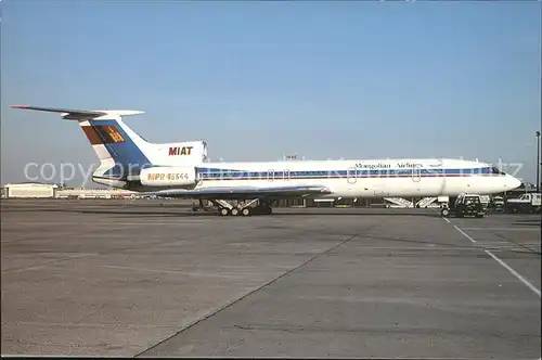 Flugzeuge Zivil Mongolian Airlines MPR 85644 Tupolev Tu 154B  Kat. Airplanes Avions