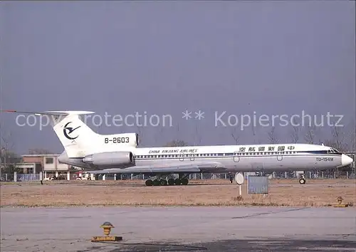 Flugzeuge Zivil China Xinjiang Airlines Tupolev 154M B 2603 c n 718 Kat. Airplanes Avions