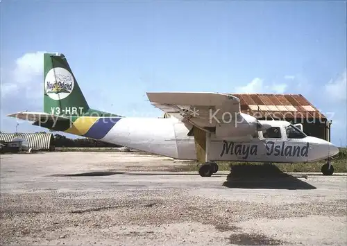 Flugzeuge Zivil Maya Island Air BN 2A 26 Islander V3 HRT cn 876  Kat. Airplanes Avions