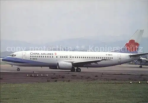 Flugzeuge Zivil China Airlines Boeing 737 43Q B 18672  Kat. Airplanes Avions