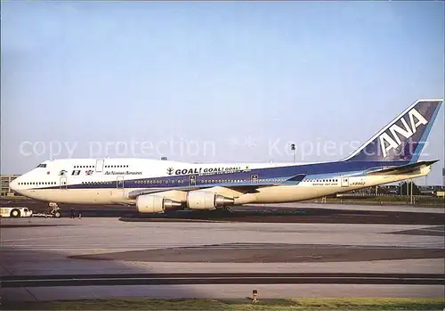 Flugzeuge Zivil All Nippon Airways B 747 481 JA8962 Inaugural flight  Kat. Airplanes Avions
