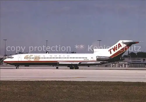 Flugzeuge Zivil TWA Trans World Airlines Boeing 727 231 N54340 c n 20845 1066 Kat. Airplanes Avions