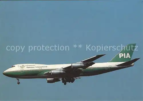 Flugzeuge Zivil Pakistan International Boeing 747 240B  Kat. Airplanes Avions