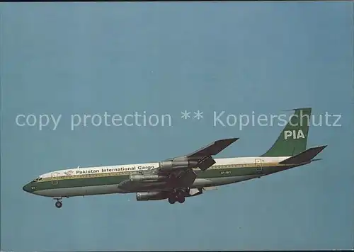 Flugzeuge Zivil Pakistan International Cargo Boeing 707 340C  Kat. Airplanes Avions