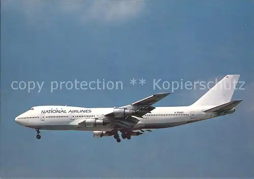 Flugzeuge Zivil National Airlines Boeing 747 243B  Kat. Airplanes Avions
