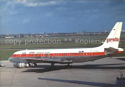 Flugzeuge Zivil KLM DC 8 PH DCU Garuda  Kat. Airplanes Avions