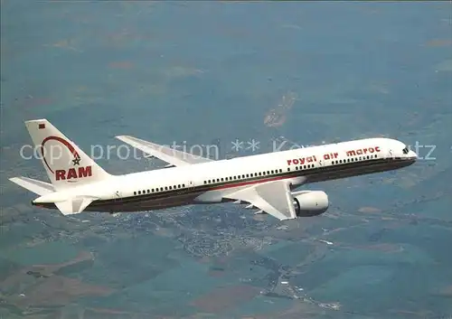 Flugzeuge Zivil Royal Air Maroc Boeing 757 2B6  Kat. Airplanes Avions