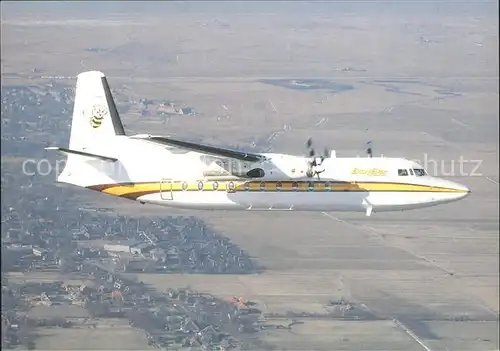 Flugzeuge Zivil BusyBee Fokker F 27 200 Beeliner  Kat. Airplanes Avions