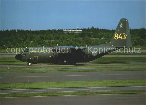 Flugzeuge Militaria Swedish Air Force Tp 84 Hercules C 130 Kat. Airplanes Avions