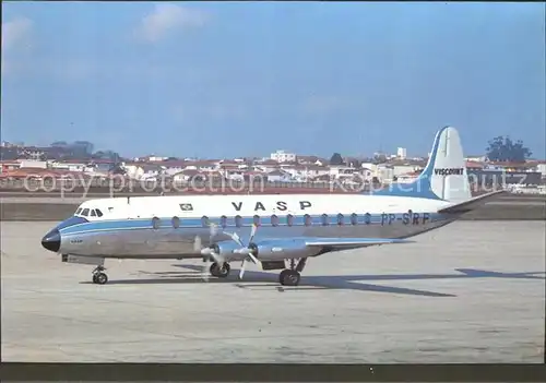 Flugzeuge Zivil VASP Brasil V. Viscount 827 PP SRF  Kat. Airplanes Avions