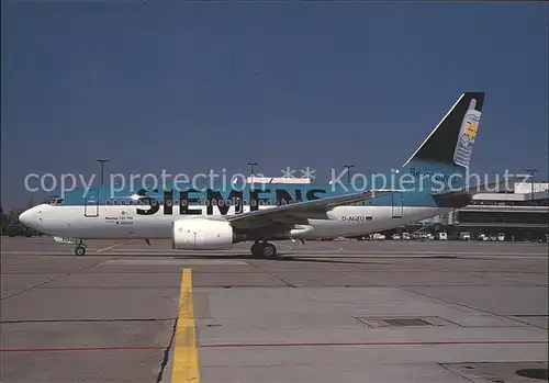 Flugzeuge Zivil Germania Siemens colours Boeing 737 75B D AGEU c n 28104 39 Kat. Airplanes Avions