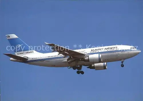 Flugzeuge Zivil Kuwait Airways Airbus Industrie A310 208 9K ALA c n 647 Kat. Airplanes Avions