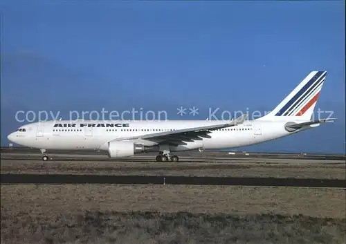 Flugzeuge Zivil Air France A330 203 F GZCB c n 443 Kat. Airplanes Avions
