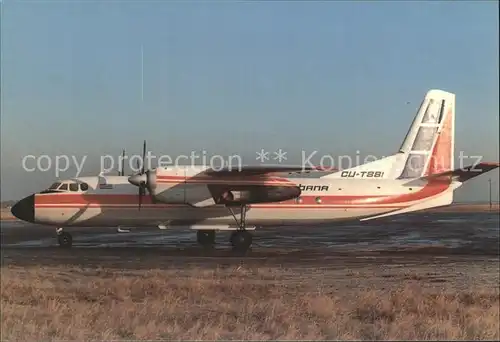 Flugzeuge Zivil Cubana Antonov AN 24 Kat. Airplanes Avions