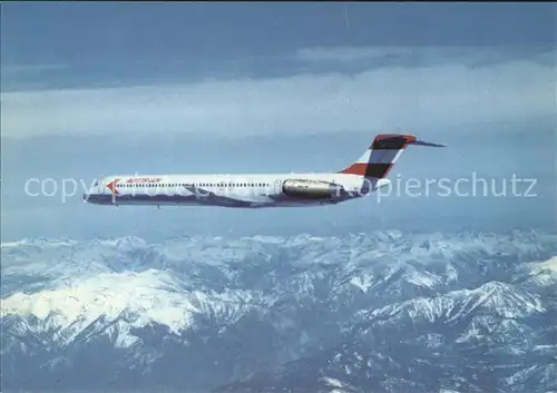 Flugzeuge Zivil Austrian Airlines McDonnell Douglas MD 81 Kat. Airplanes Avions