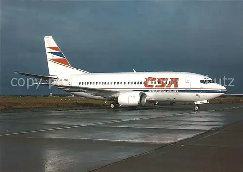 Flugzeuge Zivil CSA Czechoslovak Airlines B737 55S OK XGD c n 542 Kat. Airplanes Avions