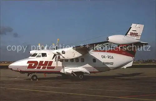 Flugzeuge Zivil Skoda Air DHL L41OUVP E5 OK RDA c n 871813 Kat. Airplanes Avions