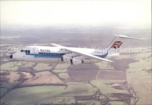 Flugzeuge Zivil Air UK British Aerospace BAe 146 300 Kat. Airplanes Avions