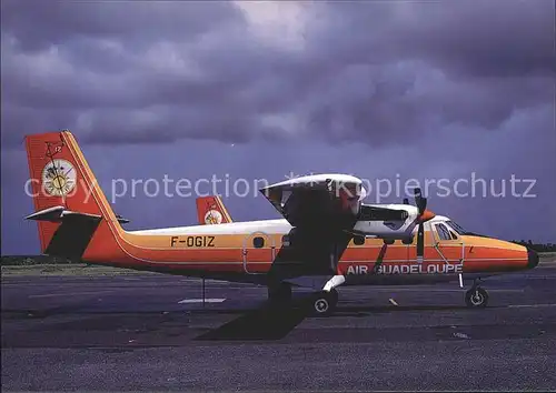 Flugzeuge Zivil Air Guadeloupe De Havilland DHC 6 Twin Otter 300 F OGIZ c n 675 Kat. Airplanes Avions