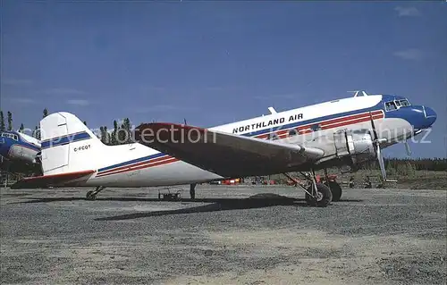 Flugzeuge Zivil Northland Air Douglas DC 3C c n 9813 C FCQT  Kat. Airplanes Avions