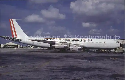 Flugzeuge Zivil Aeronaves del Peru Boeing 707 351C c n 19434 OB 1400 Kat. Airplanes Avions
