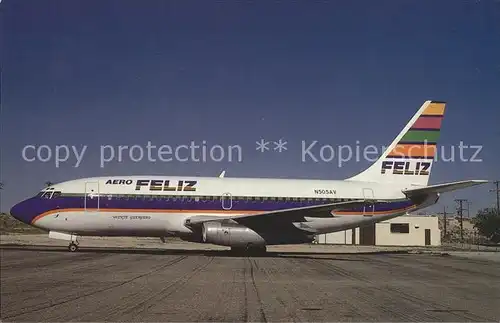 Flugzeuge Zivil Aero Feliz Boeing 737 281 c n 20277 N505AV  Kat. Airplanes Avions