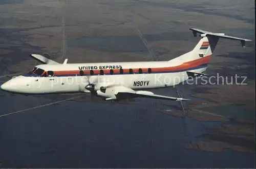 Flugzeuge Zivil United Express Mesa Airlines Beech 1900 Kat. Airplanes Avions