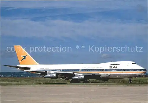 Flugzeuge Zivil SAL Boeing 747 ZS SAS  Kat. Airplanes Avions