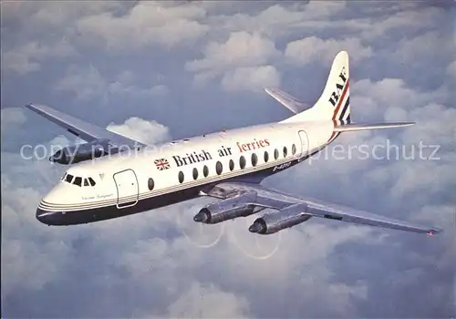 Flugzeuge Zivil British Air Ferries Aerospace 14 Viscount 802 806 Kat. Airplanes Avions