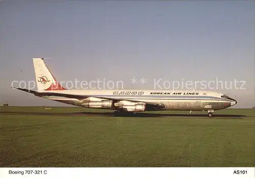 Flugzeuge Zivil Korean Air Lines Boeing 707 321C HL 7431 Kat. Airplanes Avions