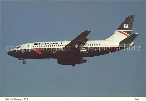 Flugzeuge Zivil British Airways Boeing 737 236 G BKYK  Kat. Airplanes Avions