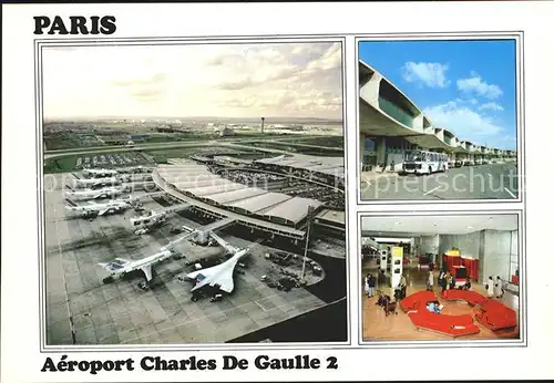 Flughafen Airport Aeroporto Charles de Gaulle 2 Roissy  Kat. Flug