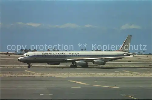 Flugzeuge Zivil Korean Air Lines McDonnell Douglas DC8 63CF N8636 Kat. Airplanes Avions