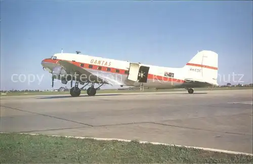 Flugzeuge Zivil Qantas Douglas DC3 VH EDC  Kat. Airplanes Avions