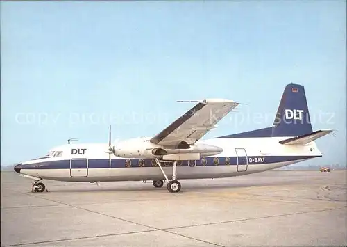 Flugzeuge Zivil DLT Fokker F27  Kat. Airplanes Avions