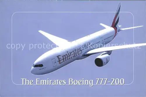 Flugzeuge Zivil Emirates Boeing 777 200 Kat. Airplanes Avions
