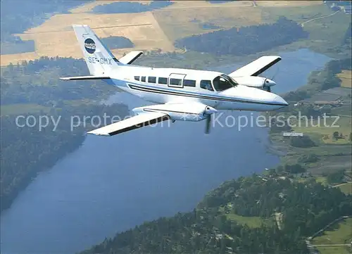 Flugzeuge Zivil Swedair Cessna 404 Kat. Airplanes Avions