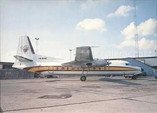 Flugzeuge Zivil Air Executive Norway Busy Bee AS Fokker F27 Friendship 100 Kat. Airplanes Avions